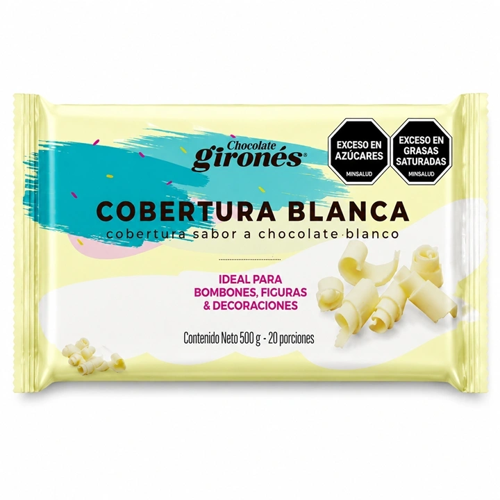 Cobertura de Chocolate Gironés Blanca x 500 g