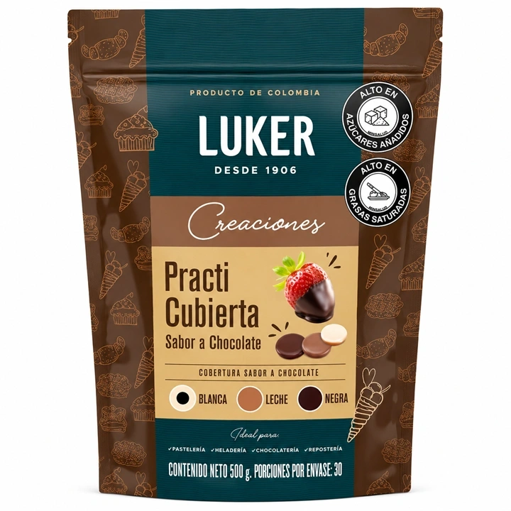 Cobertura de Chocolate Luker Negra x 500 g