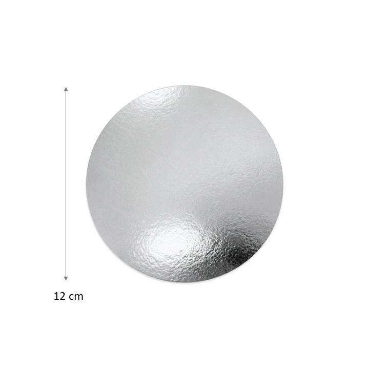 Blonda Circular Plateada 12 cm