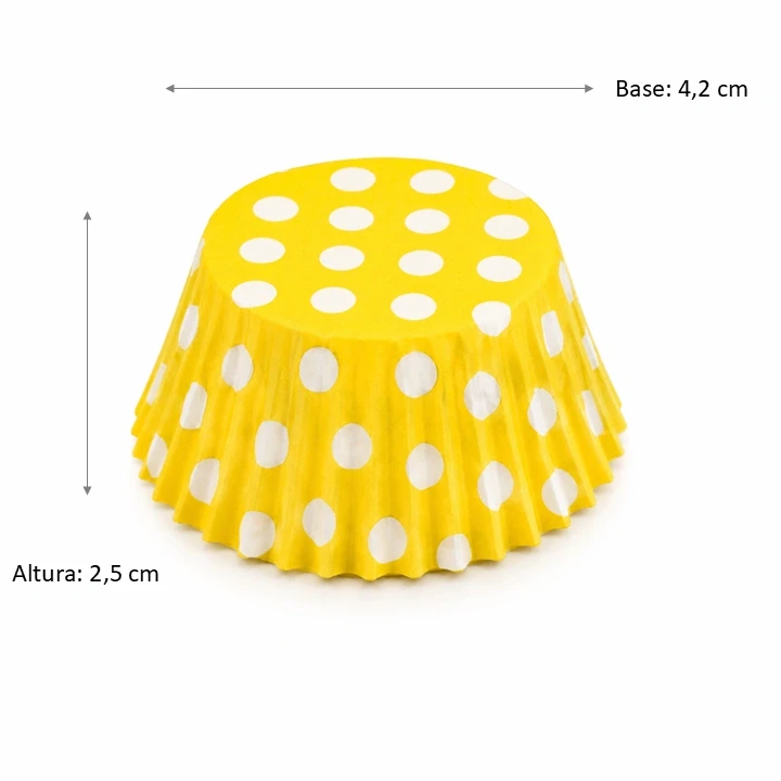 Capacillo Amarillo Lunares Blancos #2