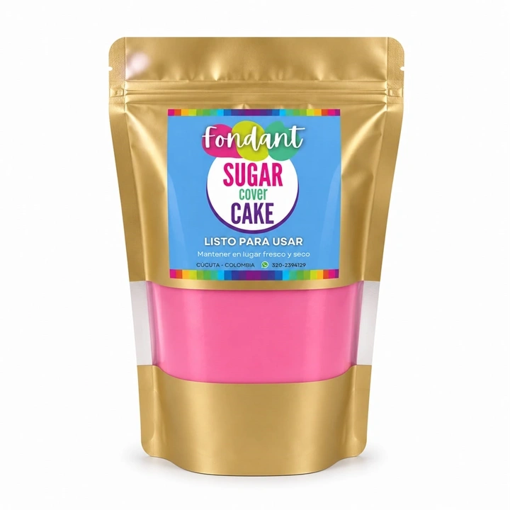 Fondant Sugar Cover Cake Rosado Pastel 500 g