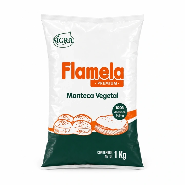 Manteca Vegetal Flamela x 1 kg