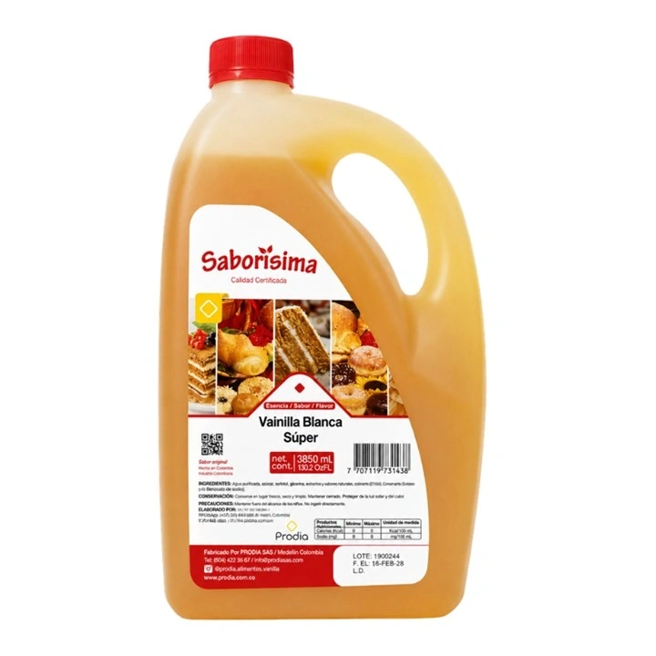 Esencia Saborisima Vainilla Blanca Súper x 3850 ml