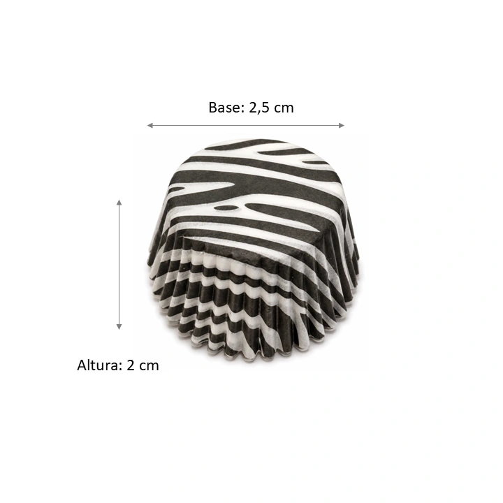capacillo papel mantequilla Estampado Zebra Negro # 1