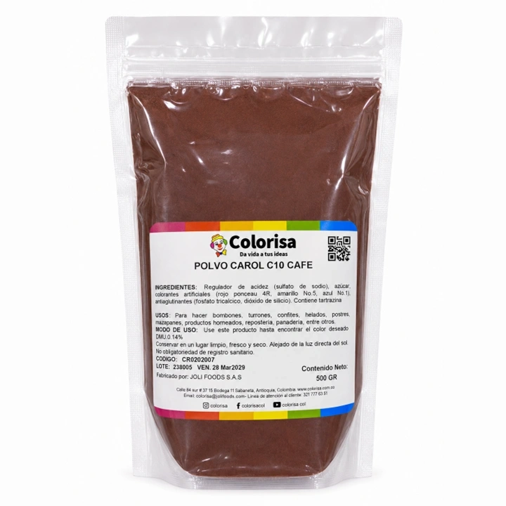 Polvo Carol C10 Café Colorisa x 500 g
