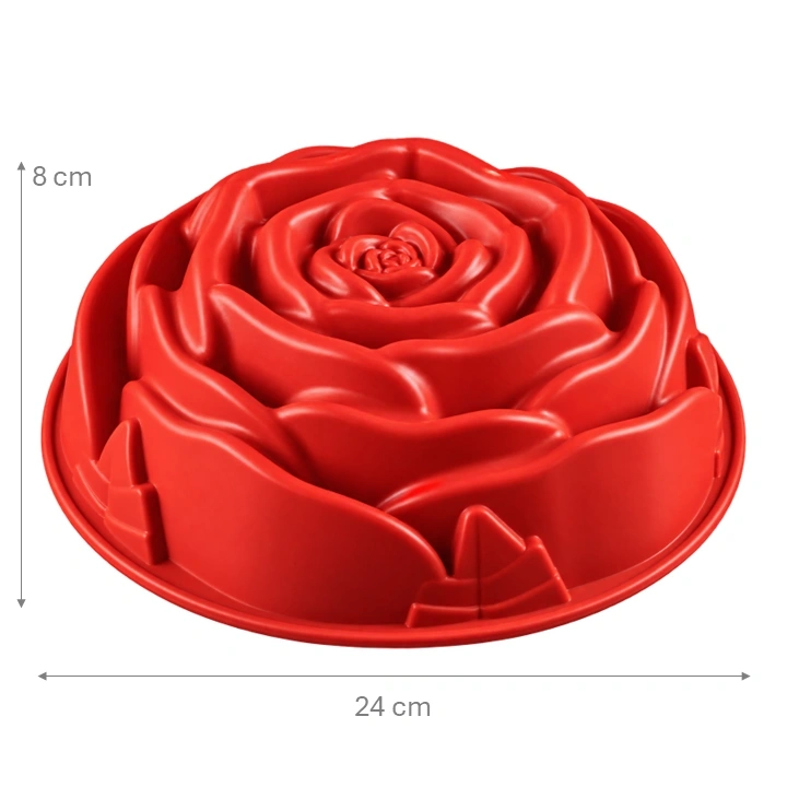 Molde De Silicona Flor Rosa Tridimensional Ref. ORQ4265