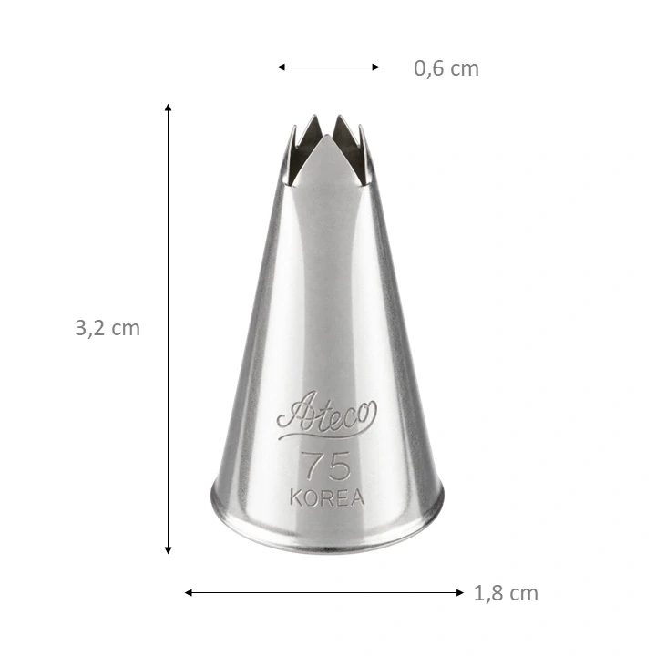 Boquilla Estrella Abierta Ateco #75