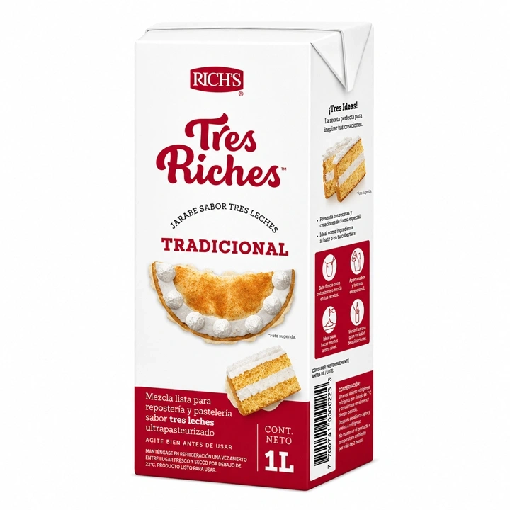 Jarabe Tres Leches Rich's Tres Riches Tradicional x 1 L