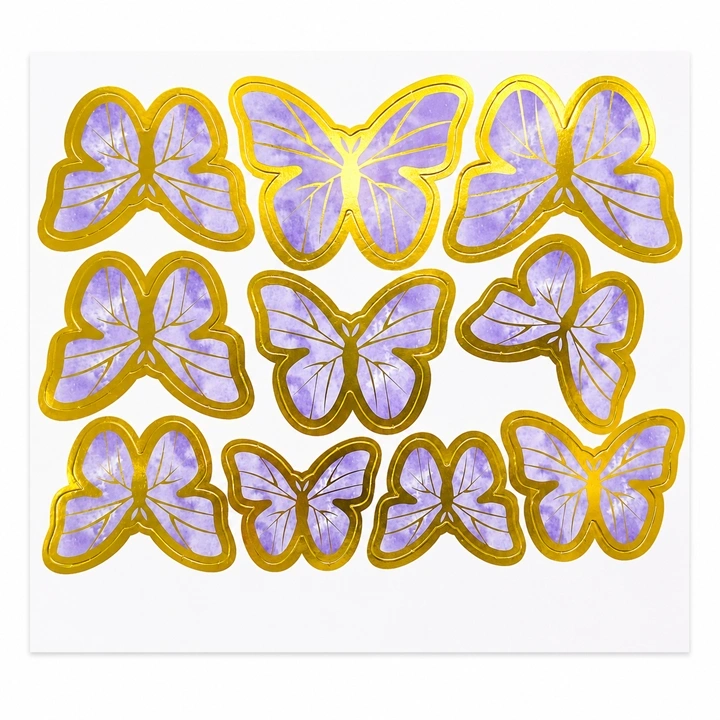 Set de Adornos Mariposas Lila Ref. SCR-285