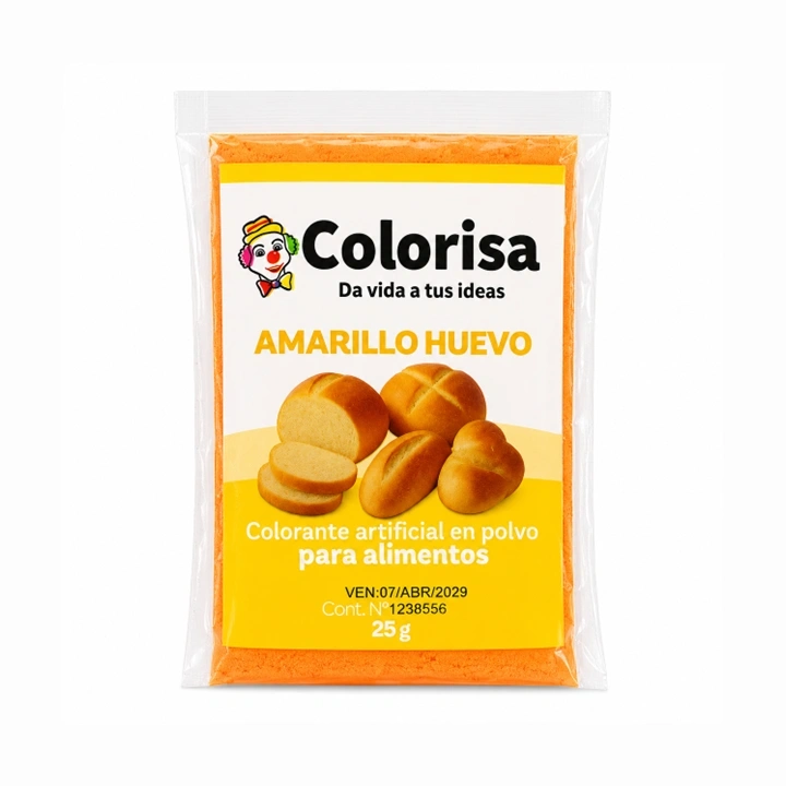 Colorante en Polvo Amarillo Huevo Colorisa x 25 g