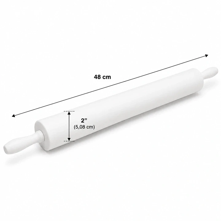 Rodillo de PVC para Masas 2" x 48 cm