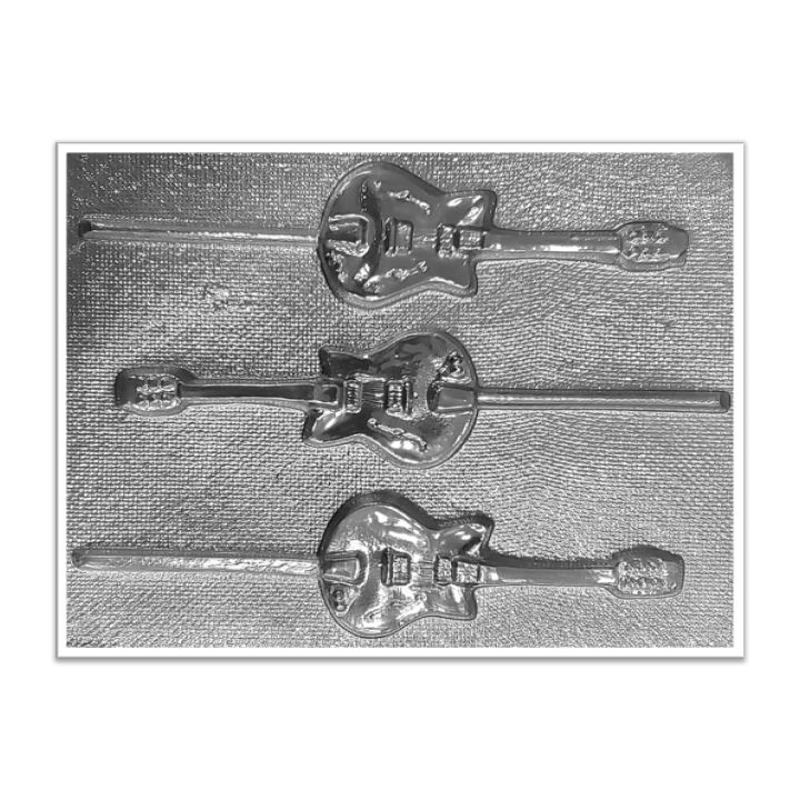 Molde de acetato Paleta guitarras x3cav