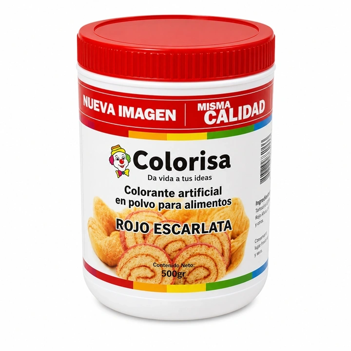 Colorante en Polvo Rojo Escarlata Colorisa x 500 g