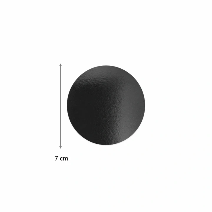 Blonda Circular Negra 7 cm