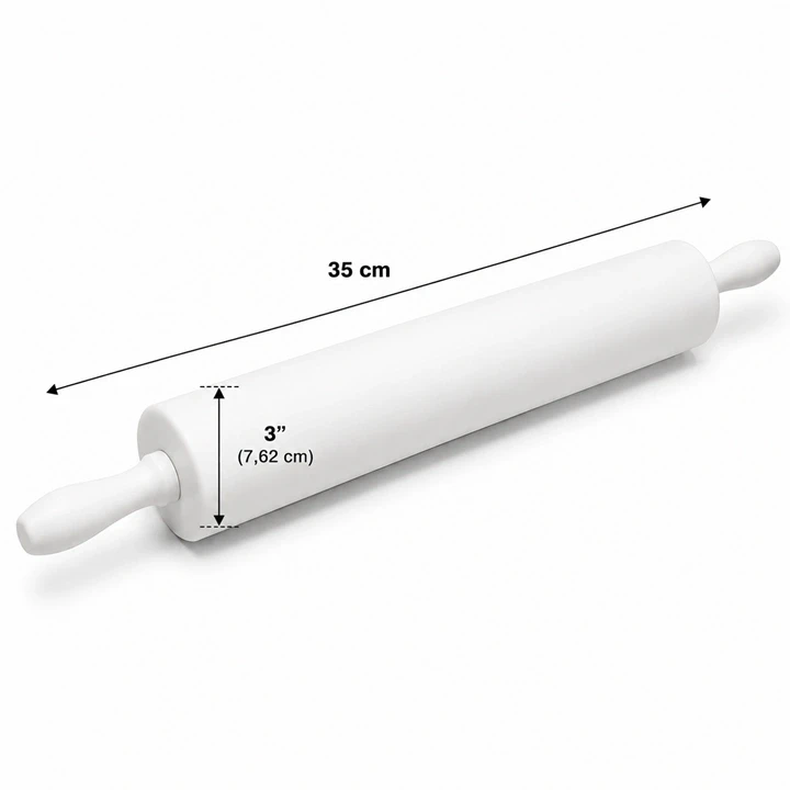 Rodillo de PVC para Masas 3" x 35 cm