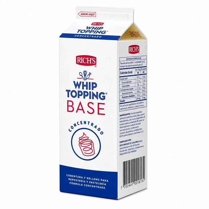 Chantilly Líquida Rich’s Whip Topping Base x 1 L