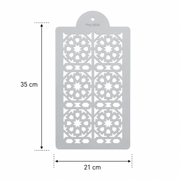 Stencil para Tortas Patrón Geométrico 35 × 21 cm Ref. PHL-5043