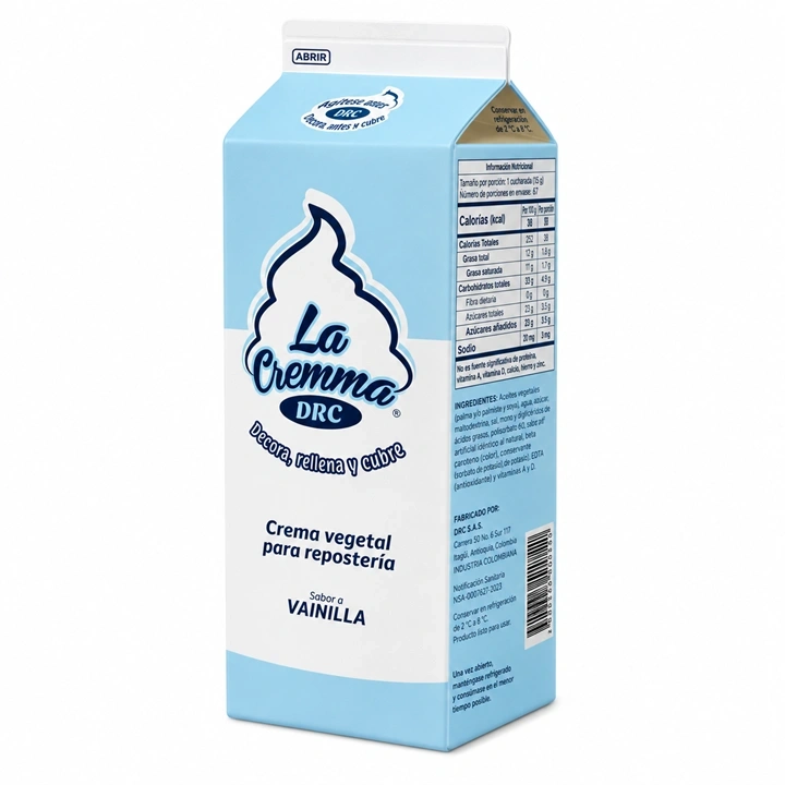 Chantilly Líquida La Cremma DRC Vainilla x 1 L