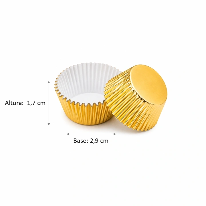 Capacillo Metalizado Dorado #1 x 60 und