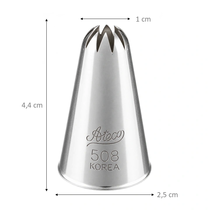 Boquilla Estrella Cerrada Ateco #508