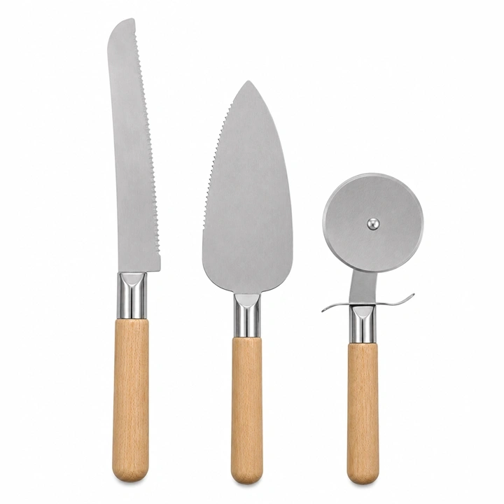 Set para Servir Torta y Pizza 3 Piezas Ref. SCR-308