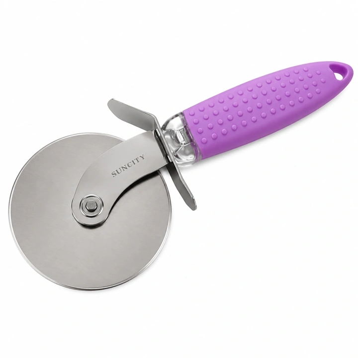 Cortador de Pizza con Agarre Rosado Ref. SCR-241