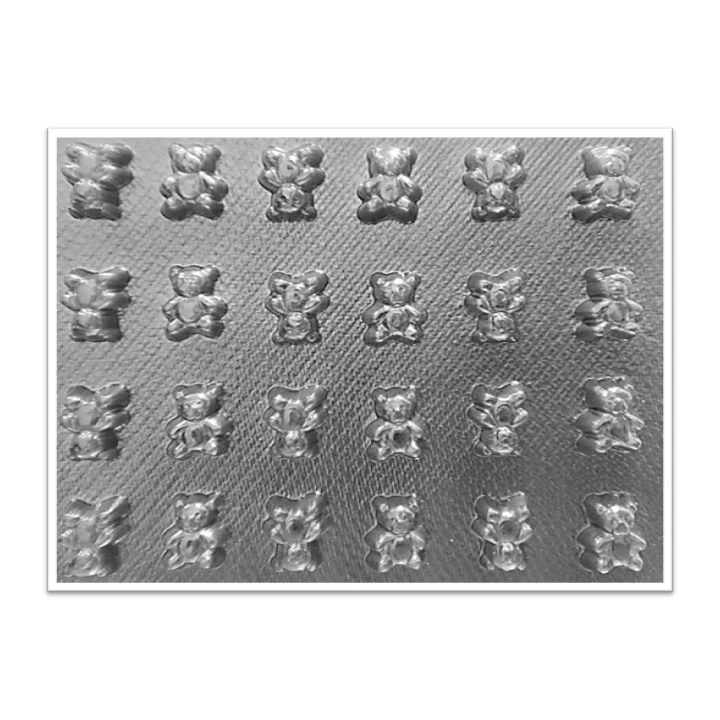 Molde de acetato Osos pequenos x 24 cav