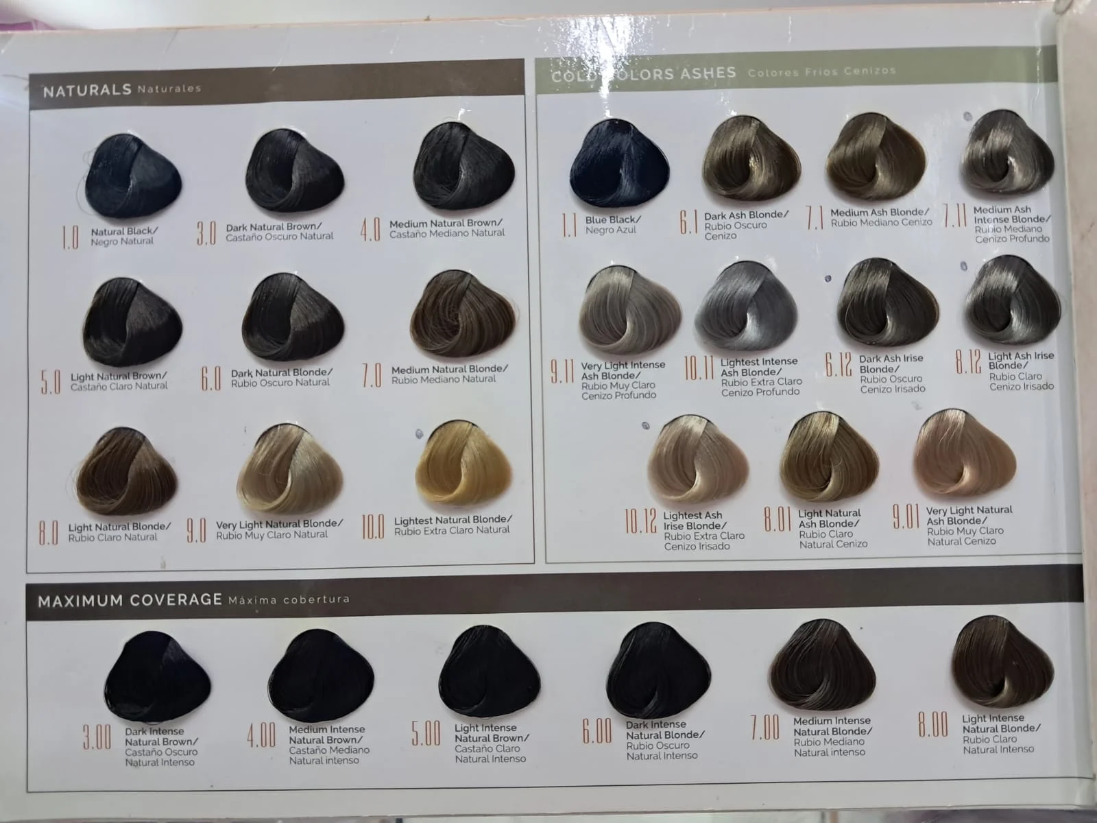 Carta de colores profesional- Salon In Techni Tone de la marca Recamier