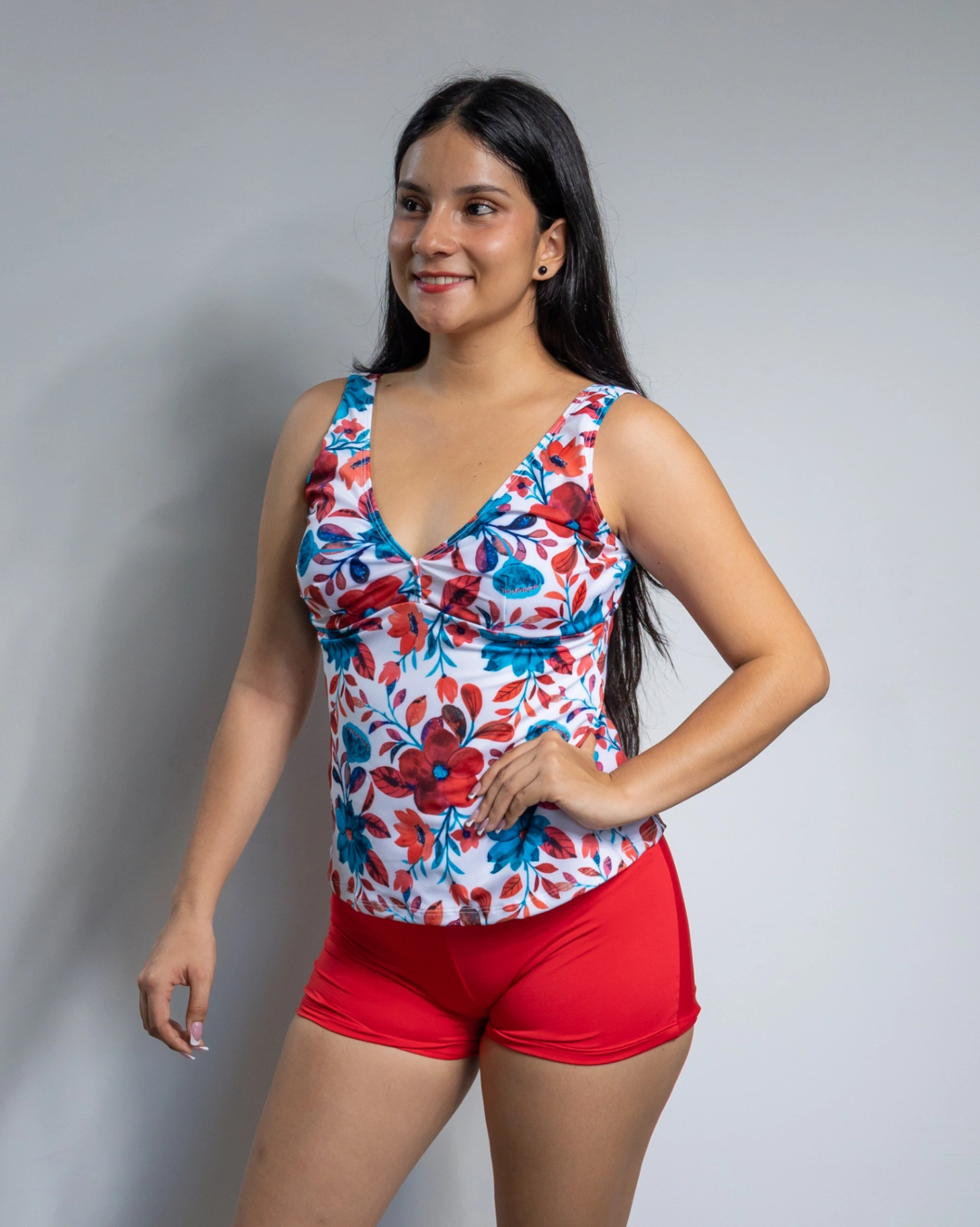 Señorero Rojo con Flores