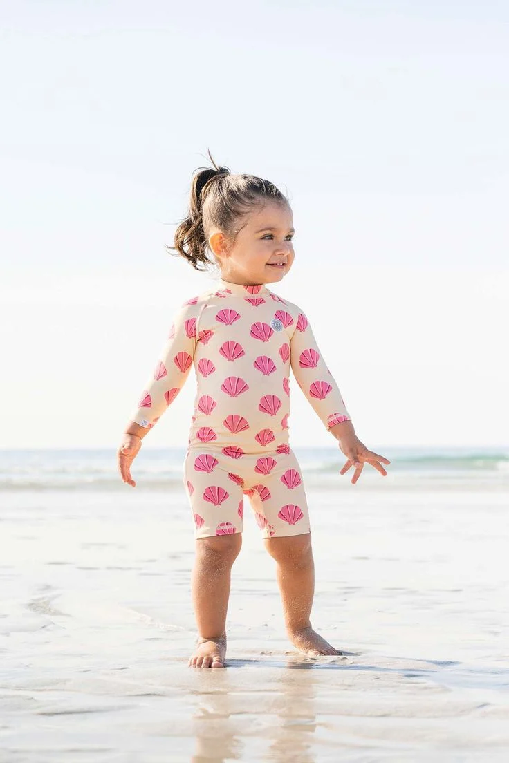 Conjunto Infantil Short y Blusa Conchas