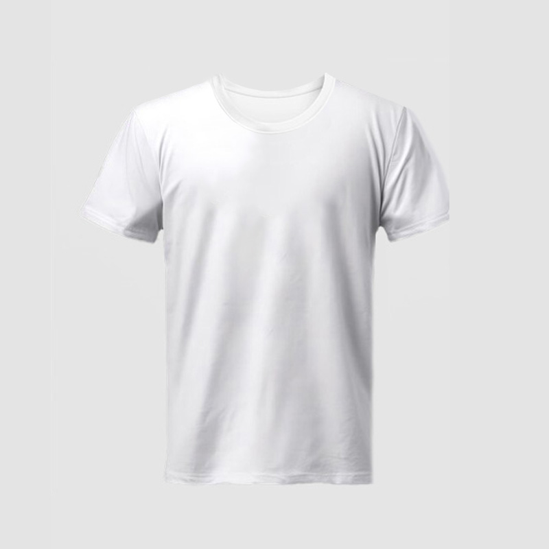 Camiseta blanca cuello alto