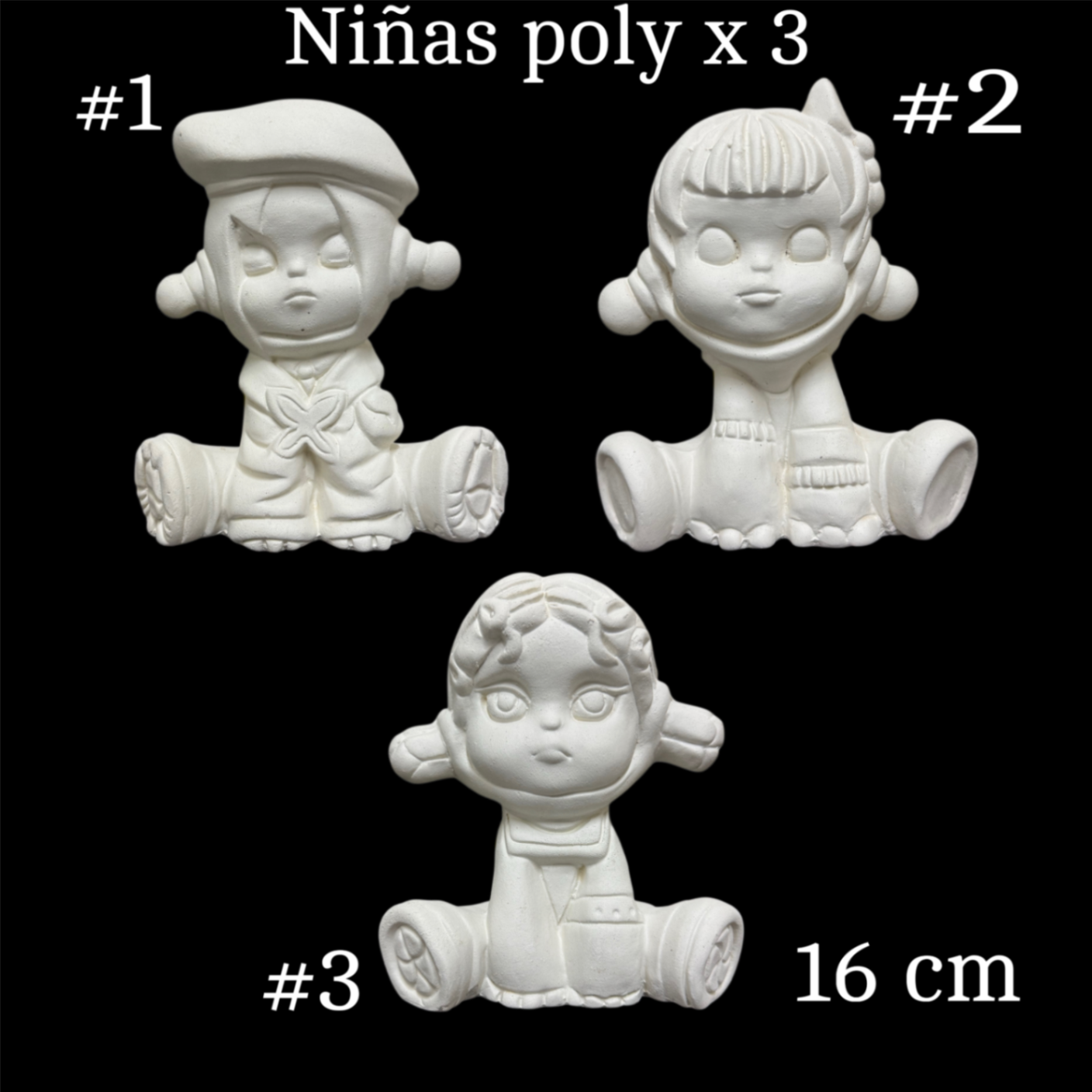 Niñas poly x 3