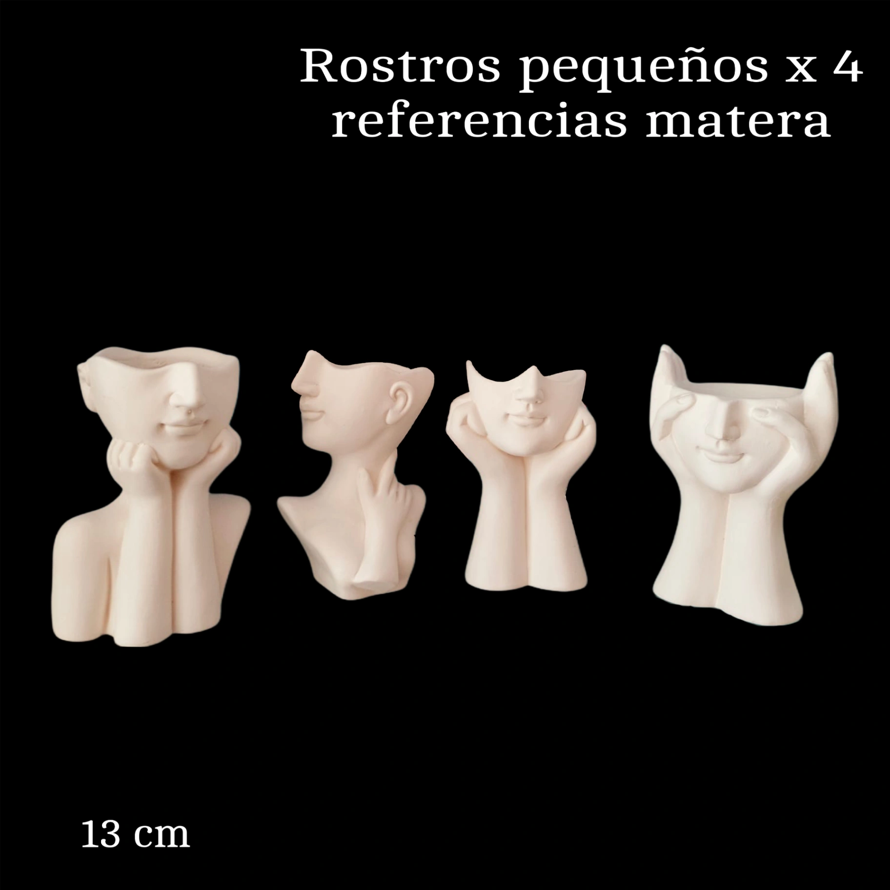 Rostros pequeños x4