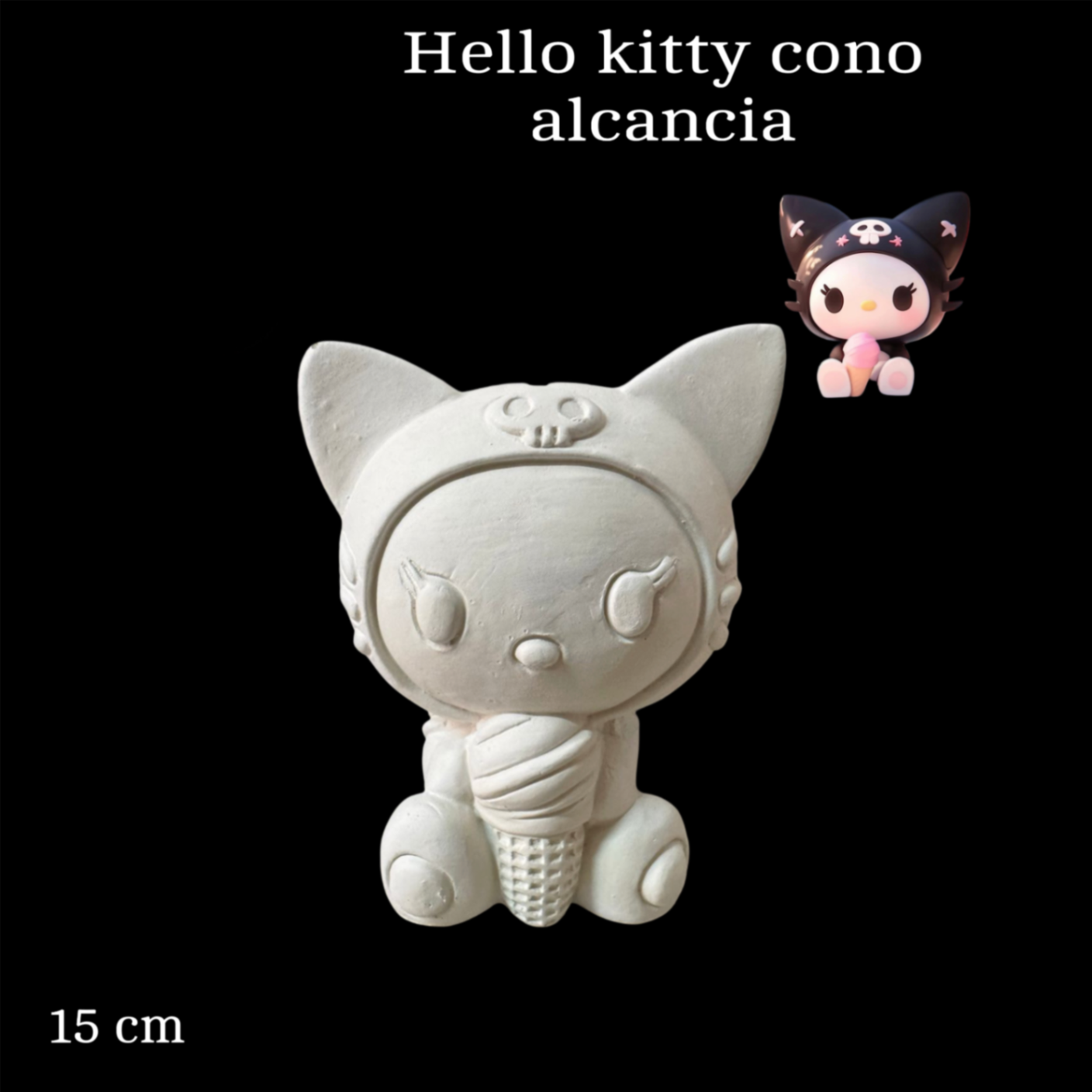 Hello kitty cono alcancía