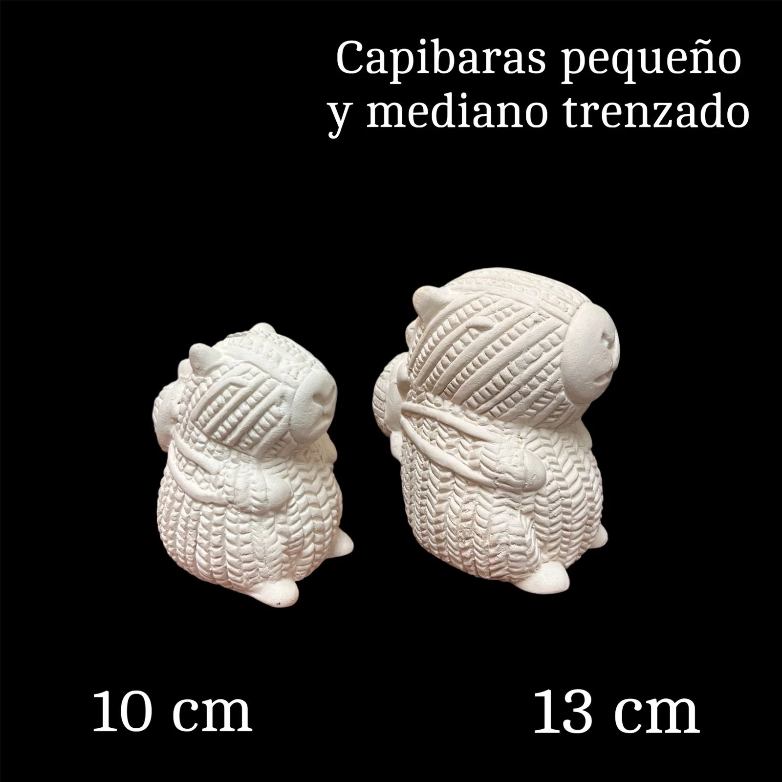 Capibara trenzado pequeño y mediano alcancia