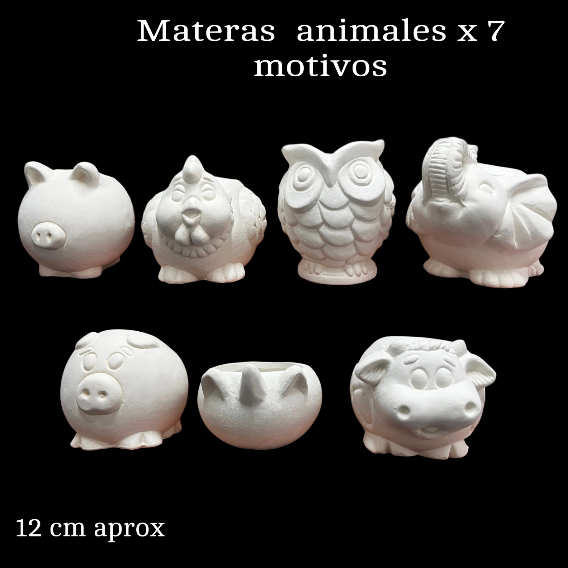 Materas animales x6