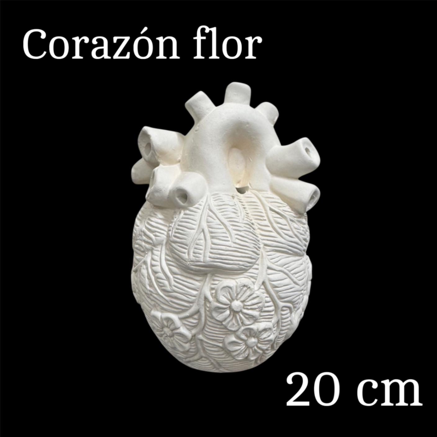 Corazon flor grande