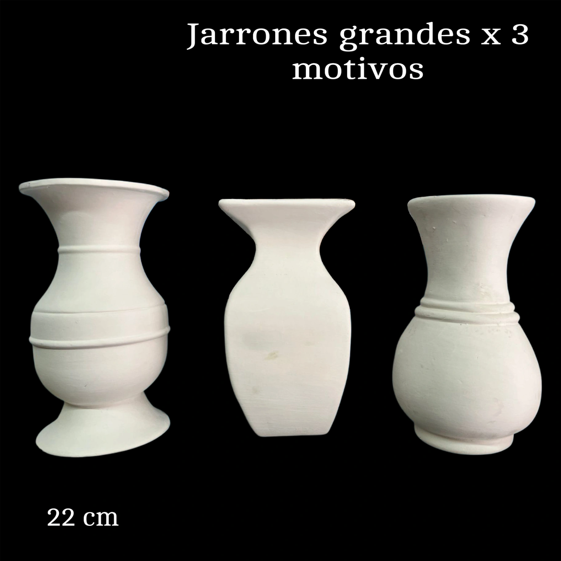 Jarrones grandes x 3