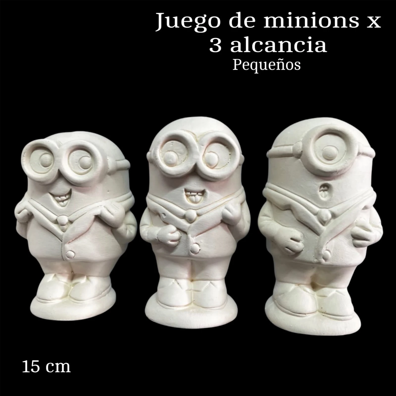 Minions pequeños x3 alcancia