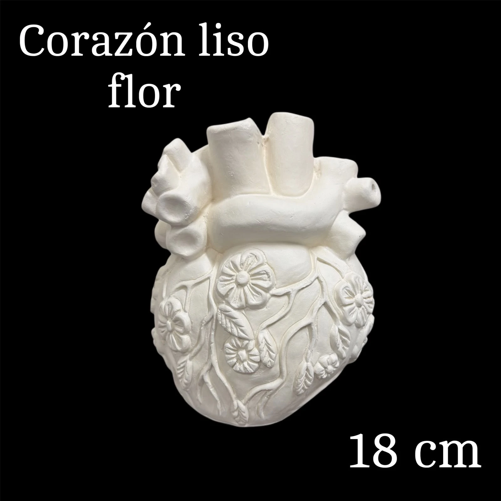 corazon liso flor
