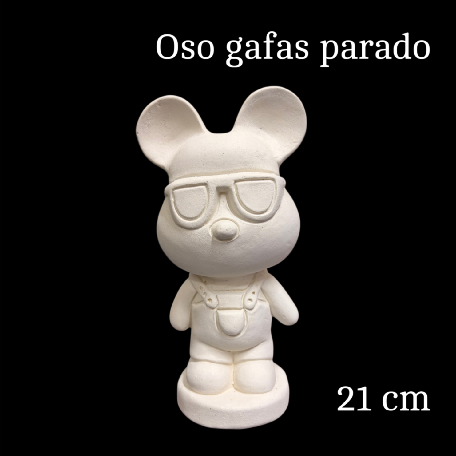 Oso gafas parado