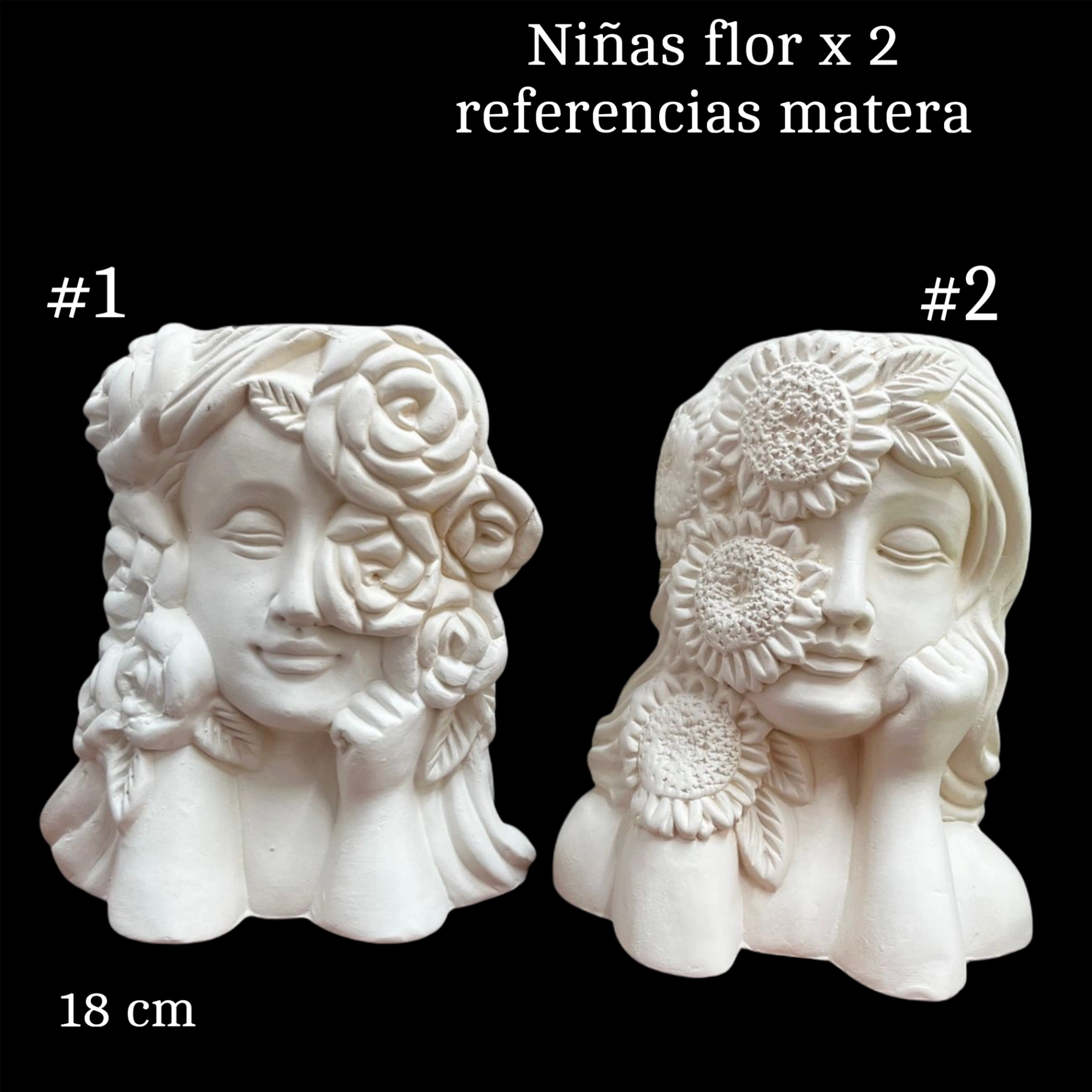 Niñas flor medianas x 2