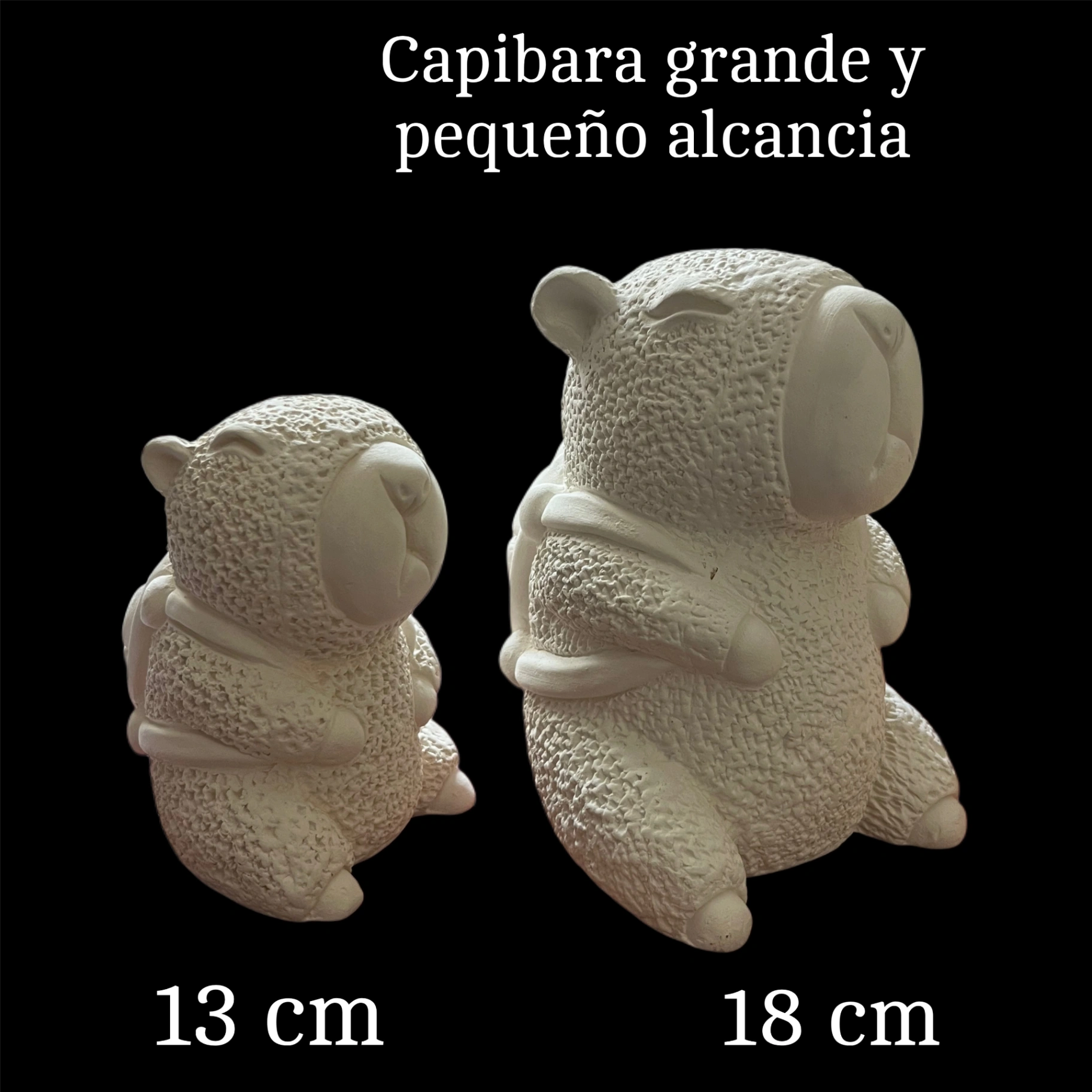 Capibara grande y pequeño alcancia
