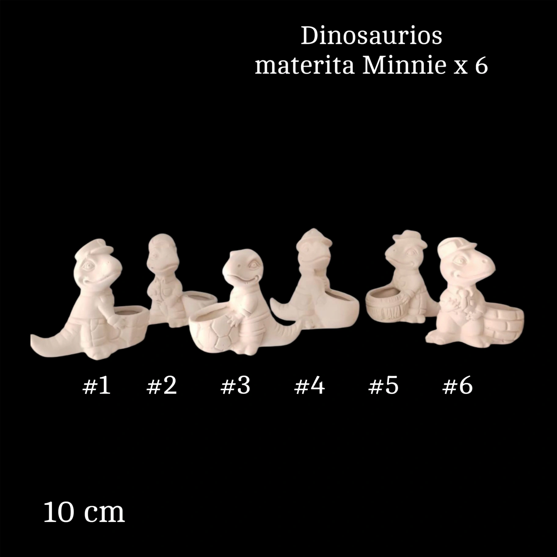 Juego de dinosaurios materita x 6