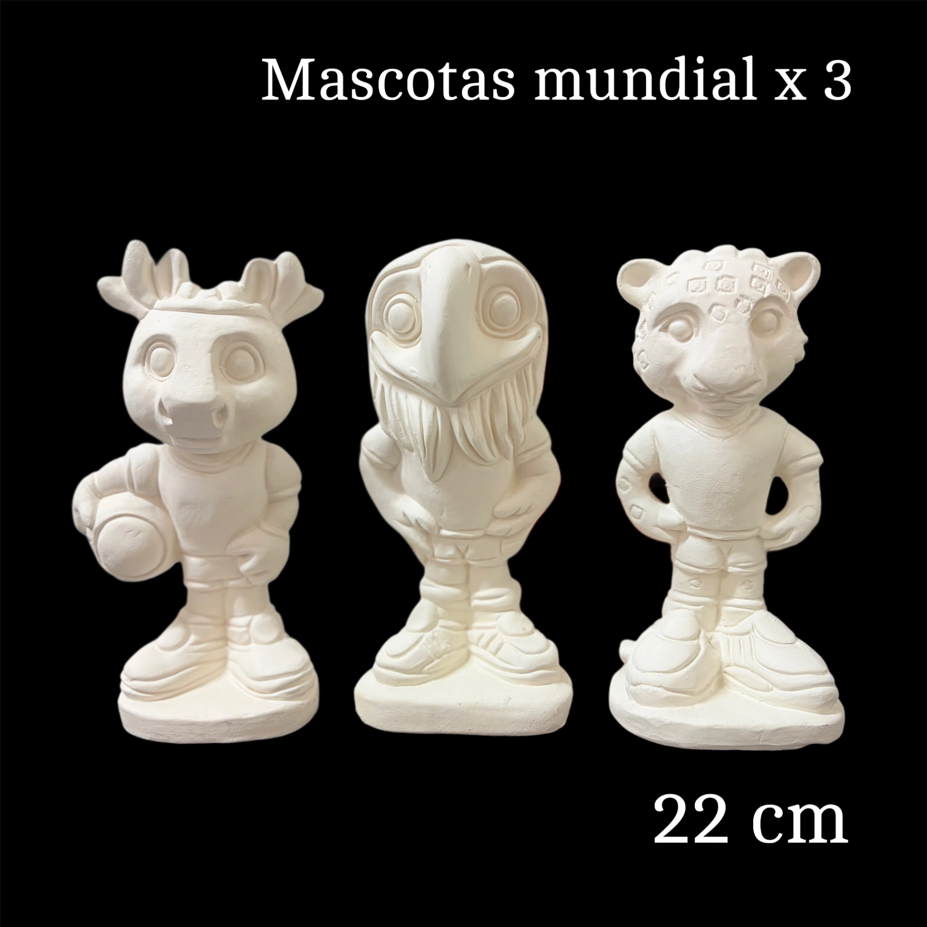 Mascotas del mundial x3 alcancía