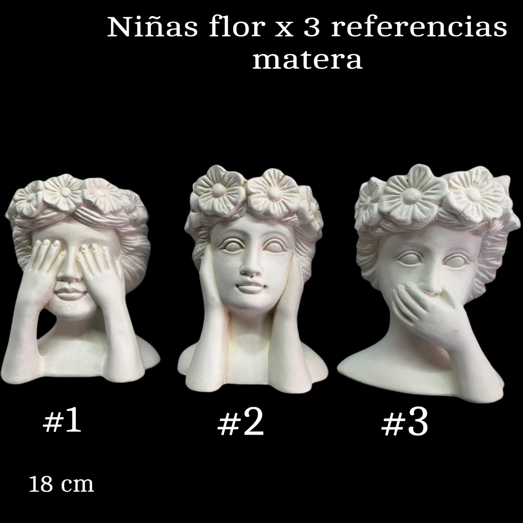 Niñas flor x 3