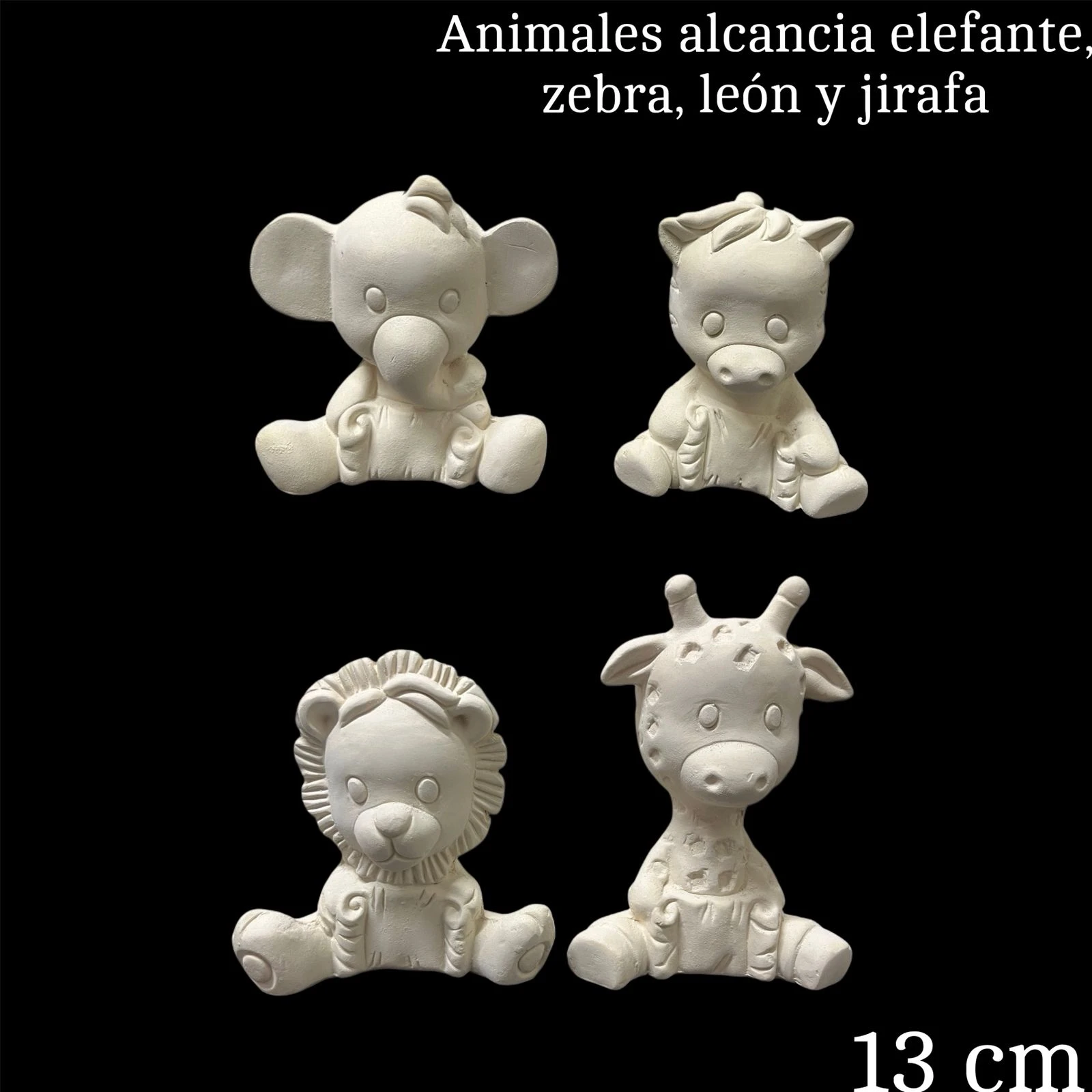 Animales alcancia x 4