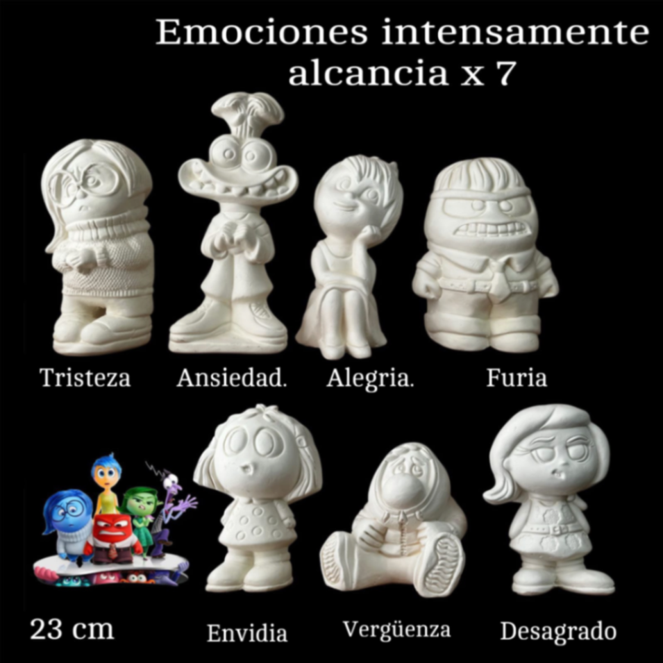Emociones intensamente x 7 alcancía