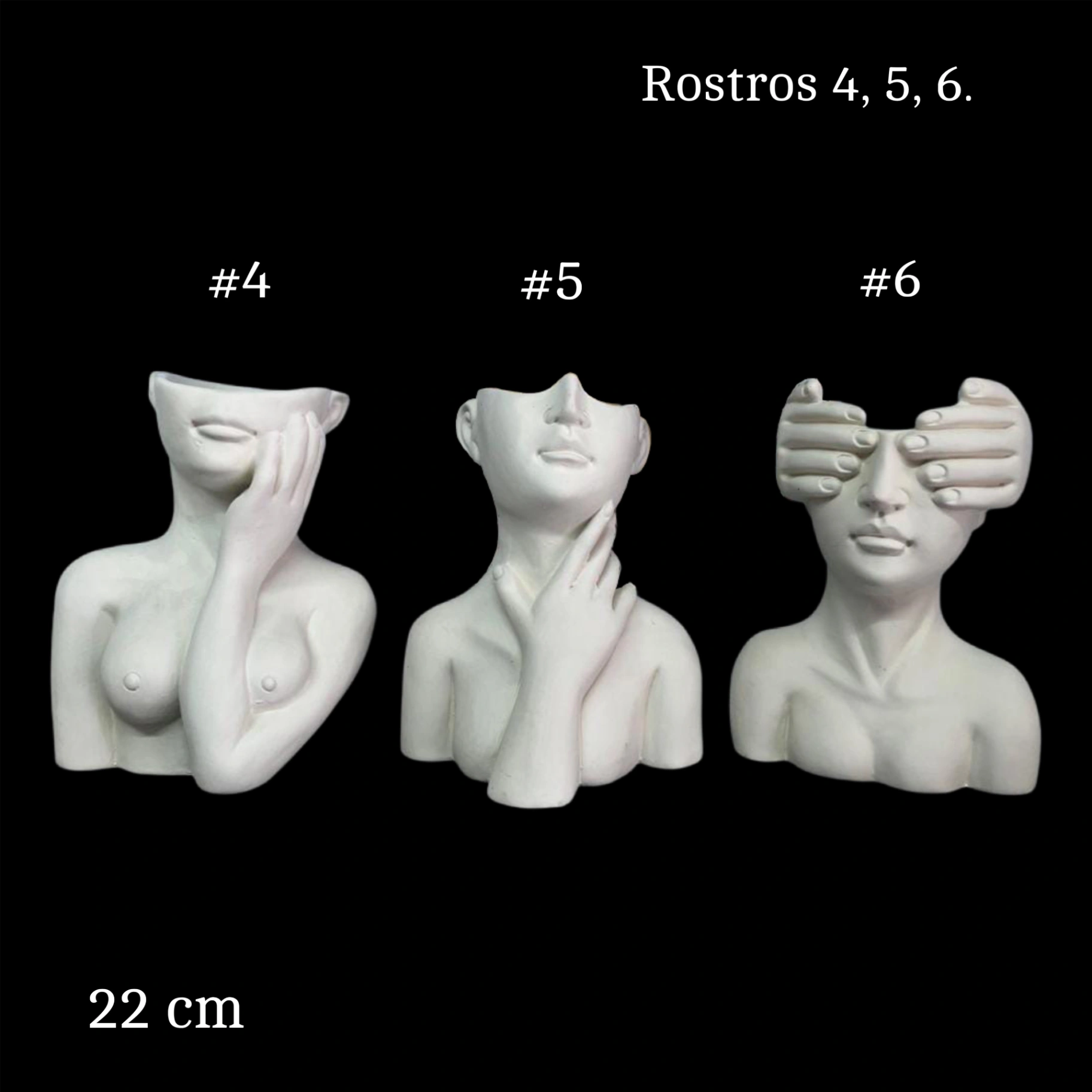 Rostros #4,5,6