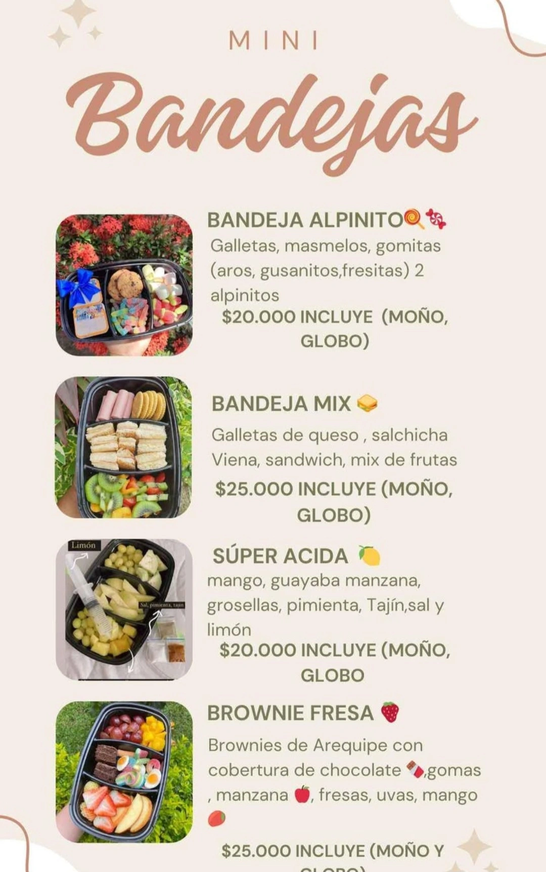 Las mini bandejas ✨️🩵